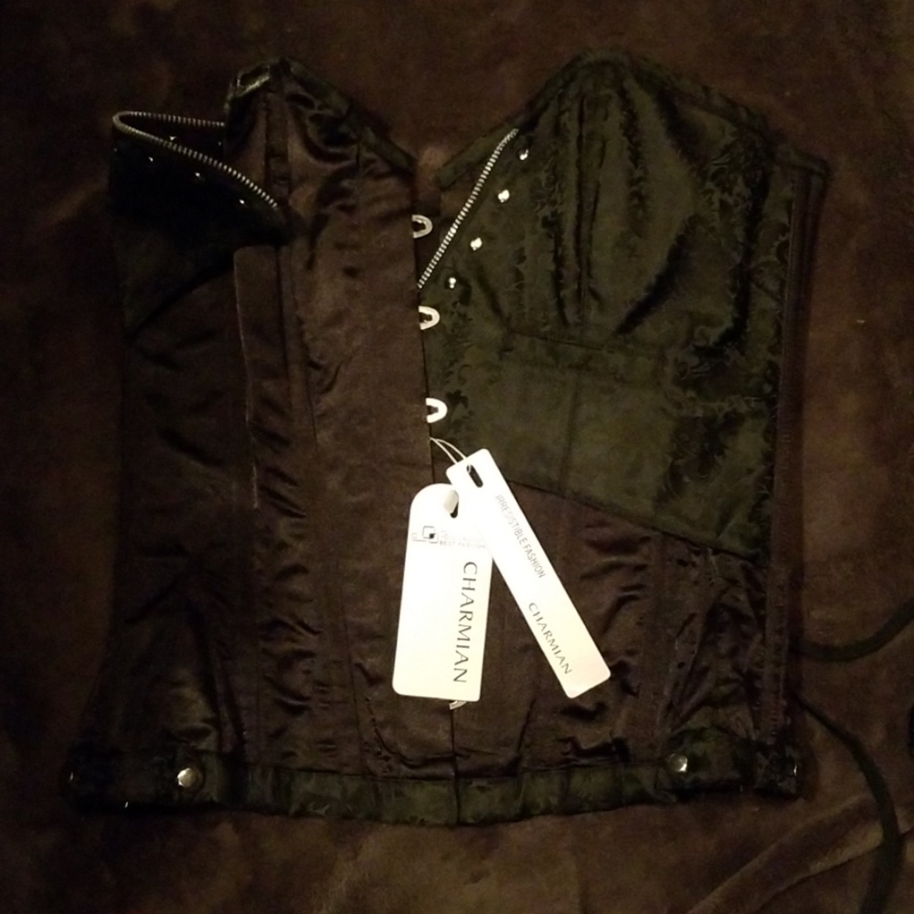 Black corsetap